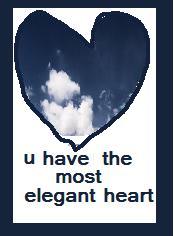 U v an elegant heart